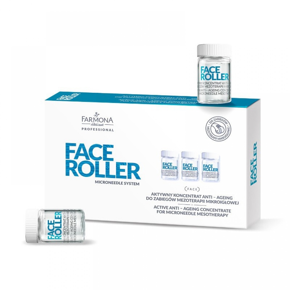 Farmona face roller active concentrate anti-aging for microneedle mesotherapy treatments 5x5ml (133561)