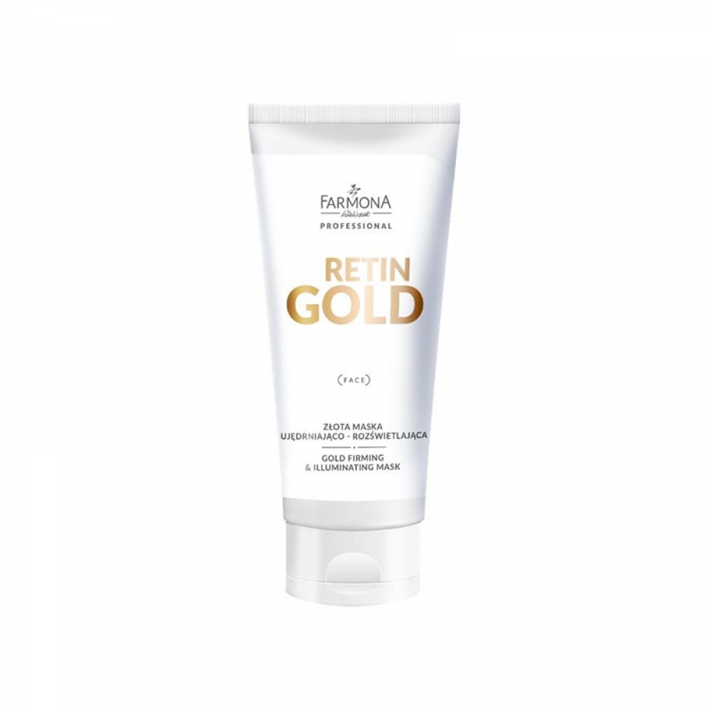 Farmona retin gold golden firming and brightening mask 200ml (133581)