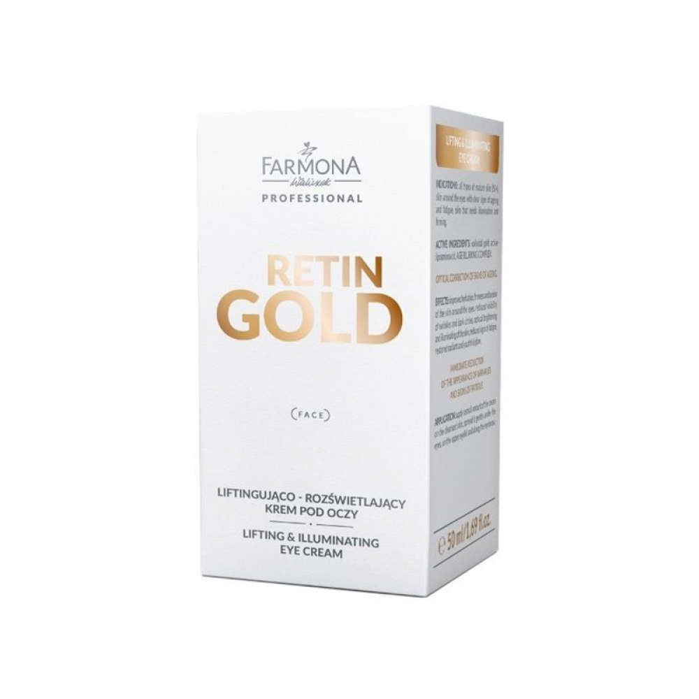 Farmona retin gold lifting and illuminating eye cream 50ml (133583)
