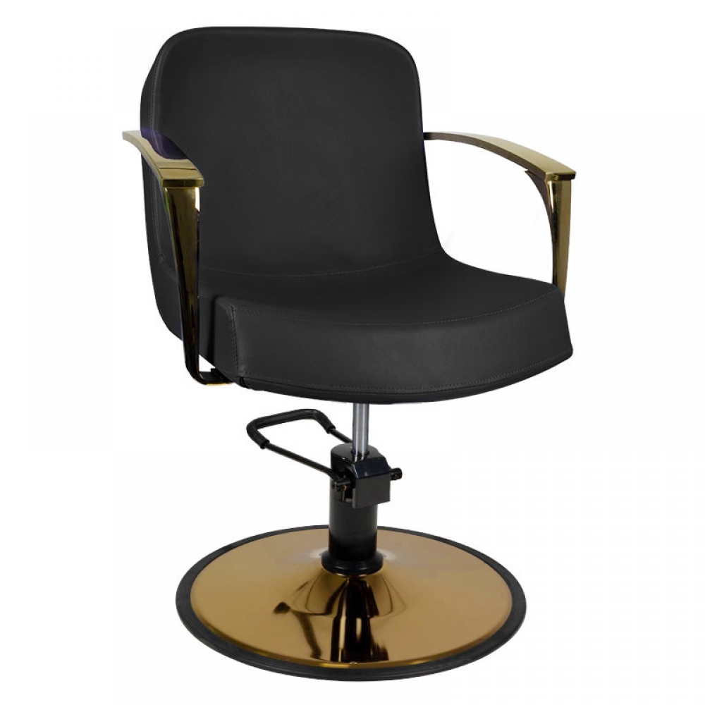 Gabbiano styling chair golden Bologna black (132661)