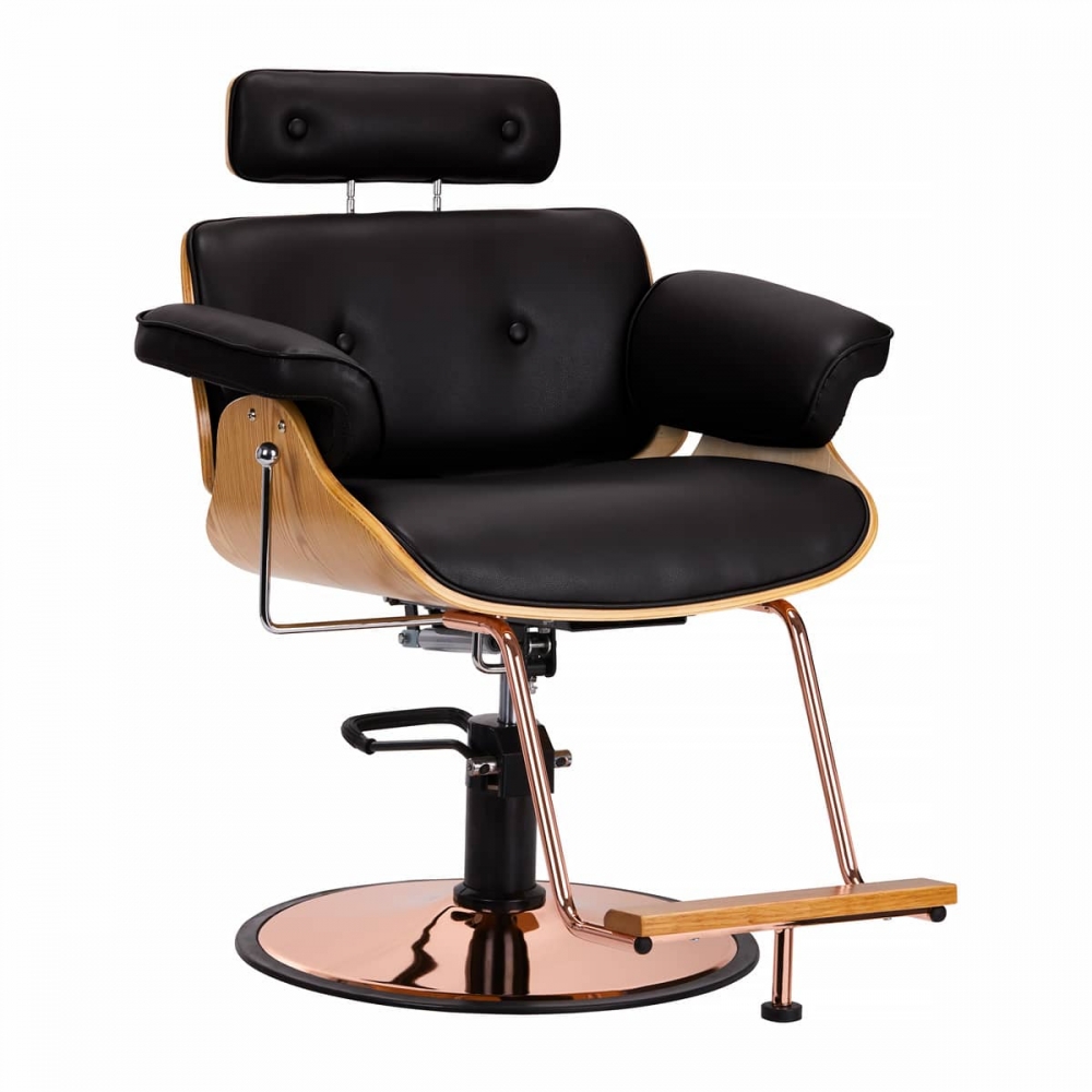 Gabbiano barber chair florence with an adjustable black headrest (133139)
