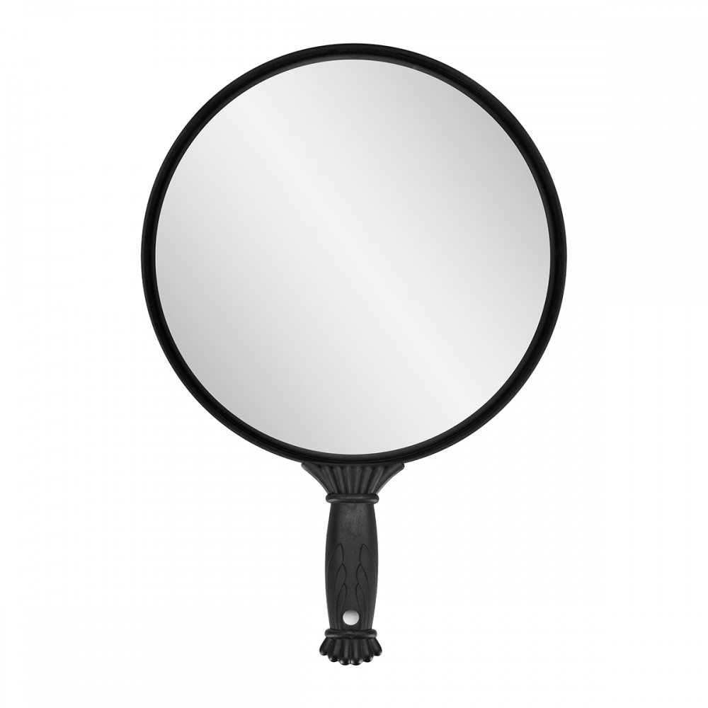 Round barber mirror with handle q-35 (133306)