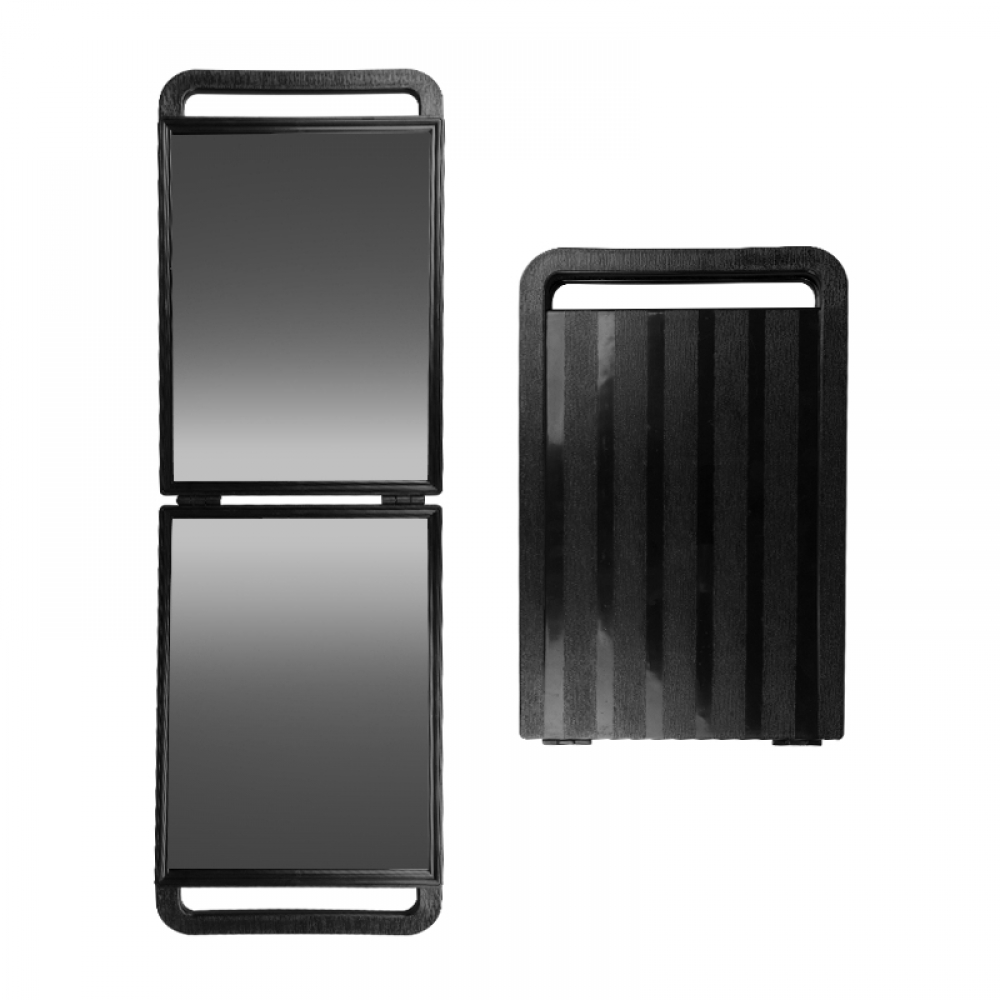Double folding hairdressing mirror (133307)