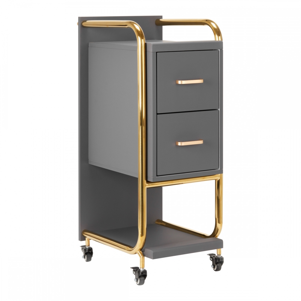 GABBIANO HAIRDRESSER TROLLEY SOLO GOLD GRAY (135396)