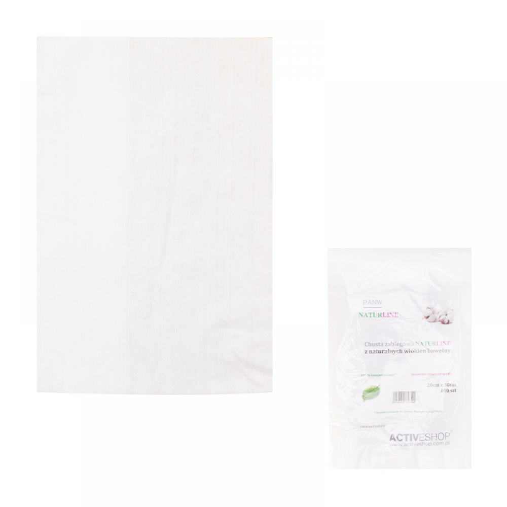 COTTON SCARF, NATURLINE 20x30 CM 100pcs (140779)