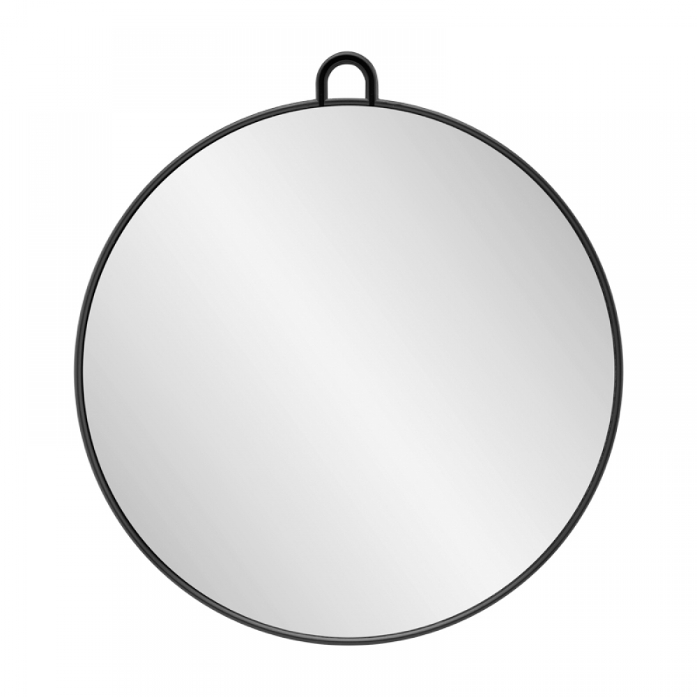 HAIRDRESSER MIRROR ROUND Q-29 BLACK (137398)