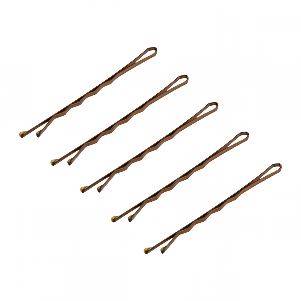 HAIRDRESSING PINS FOR HAIR 120 PCS E-57 5.6CM GOLD (137383)