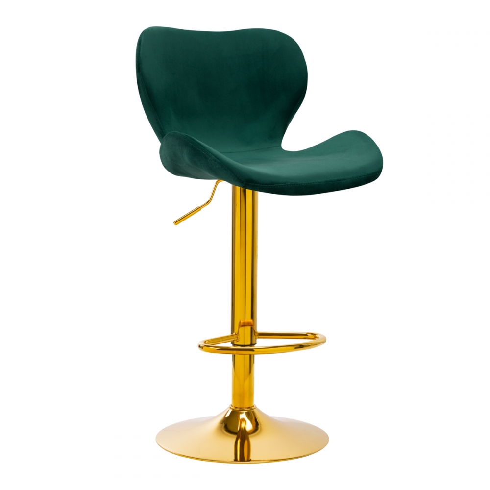 BAR STOOL QS-B15 VELVET GREEN (141187)