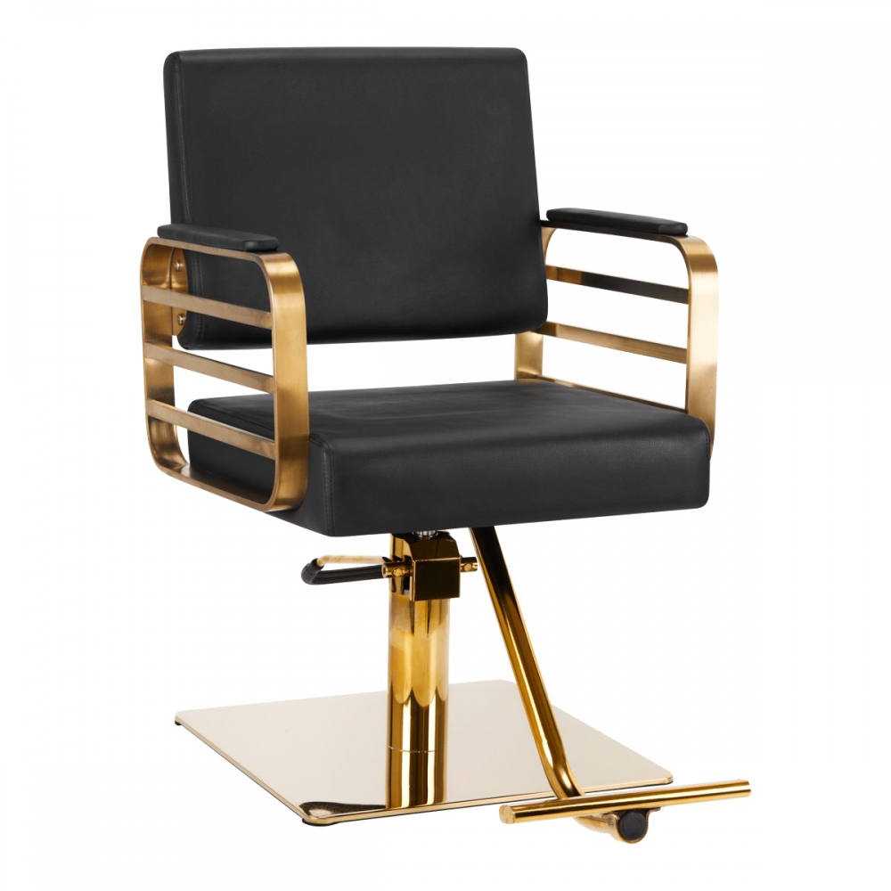 GABBIANO HAIRDRESSING CHAIR AVILA BLACK GOLD (140266)