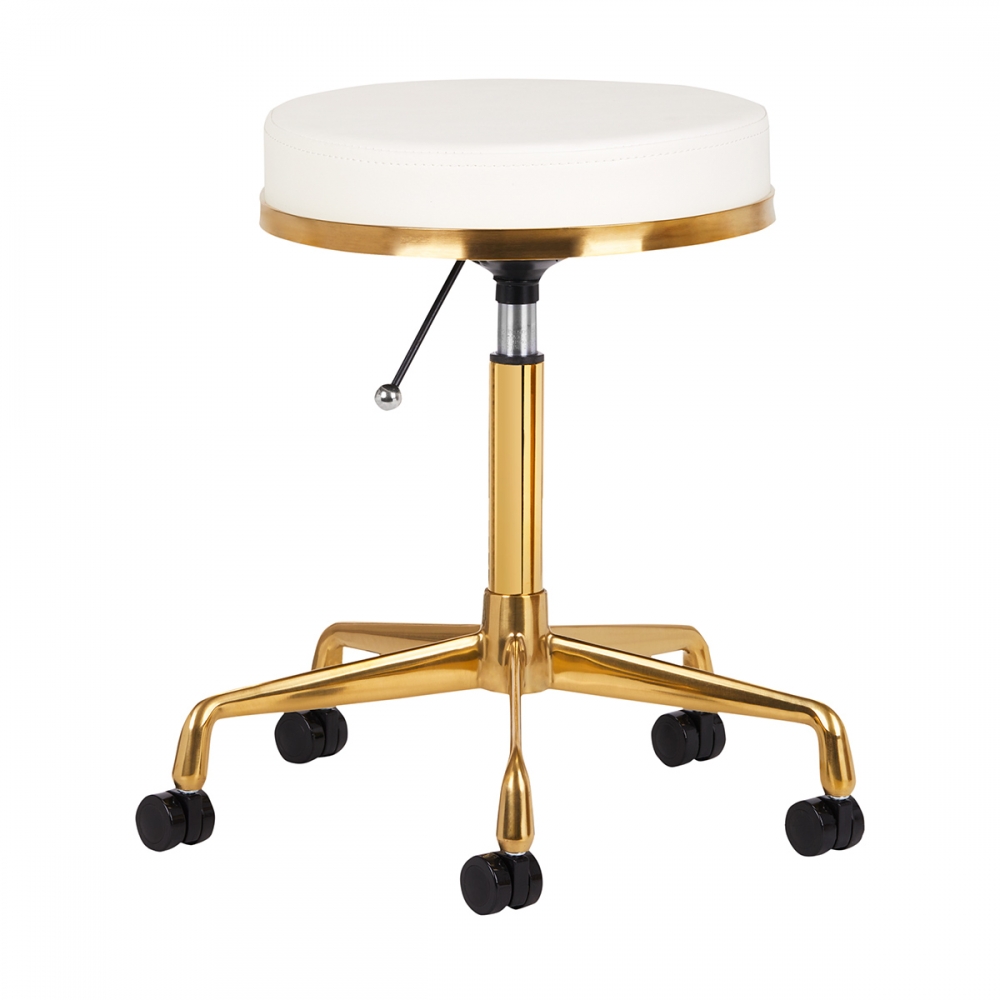 COSMETIC STOOL H4 WHITE GOLD (140258)