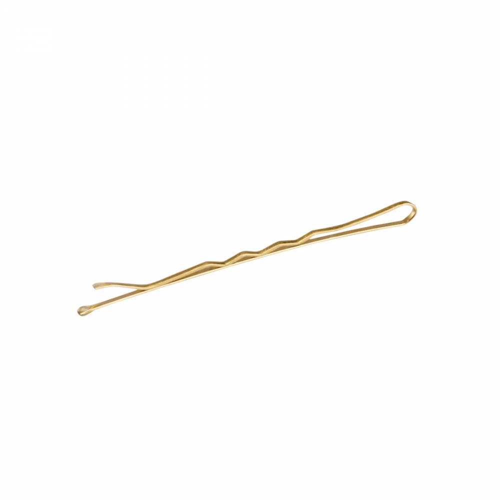HAIRDRESSING PINS FOR HAIR E-64 50 PCS 6 CM GOLD (137385)