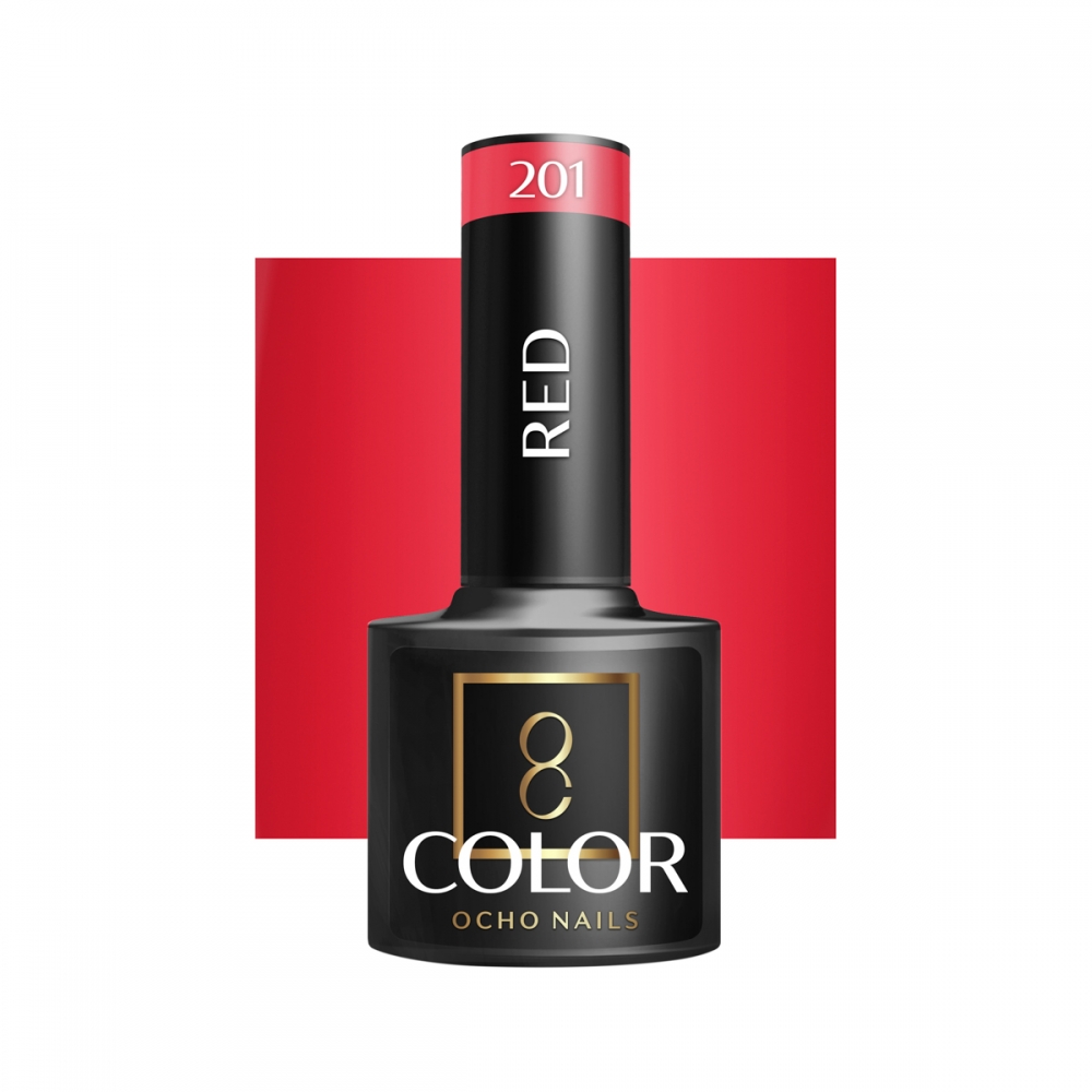 OCHO NAILS Hybrid nail polish red 201 -5 g (147367)