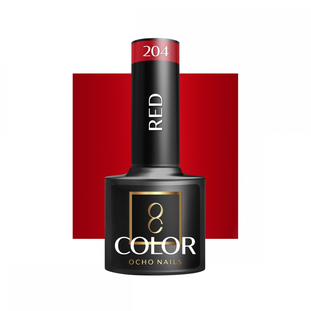 OCHO NAILS Hybrid nail polish red 204 -5 g (147370)
