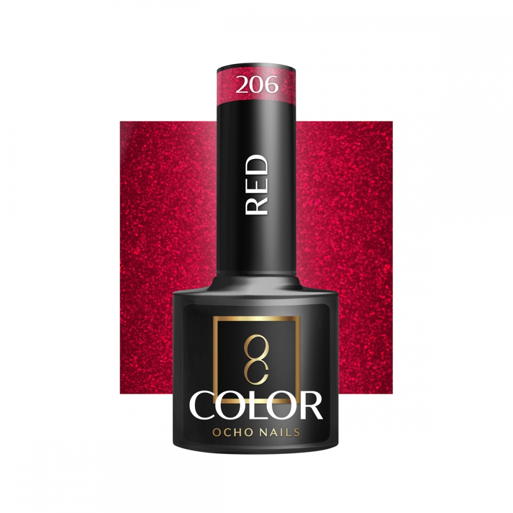 OCHO NAILS Hybrid nail polish red 206 -5 g (147372)