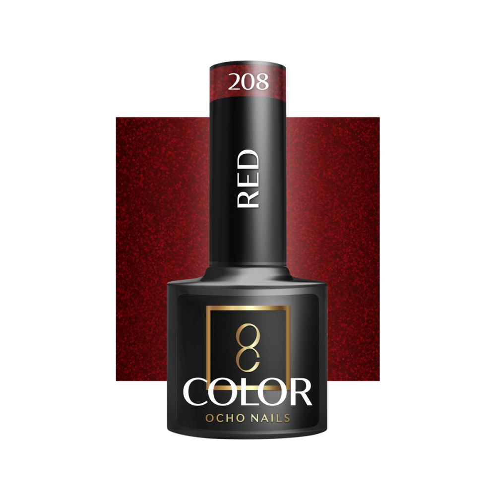 OCHO NAILS Hybrid nail polish red 208 -5 g (147374)