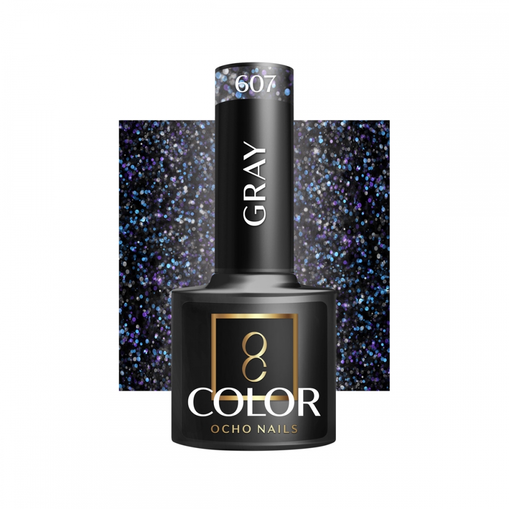 OCHO NAILS Hybrid nail polish gray 607 -5 g (147428)