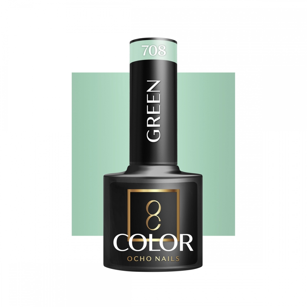 OCHO NAILS Hybrid nail polish green 708 -5 g (147436)