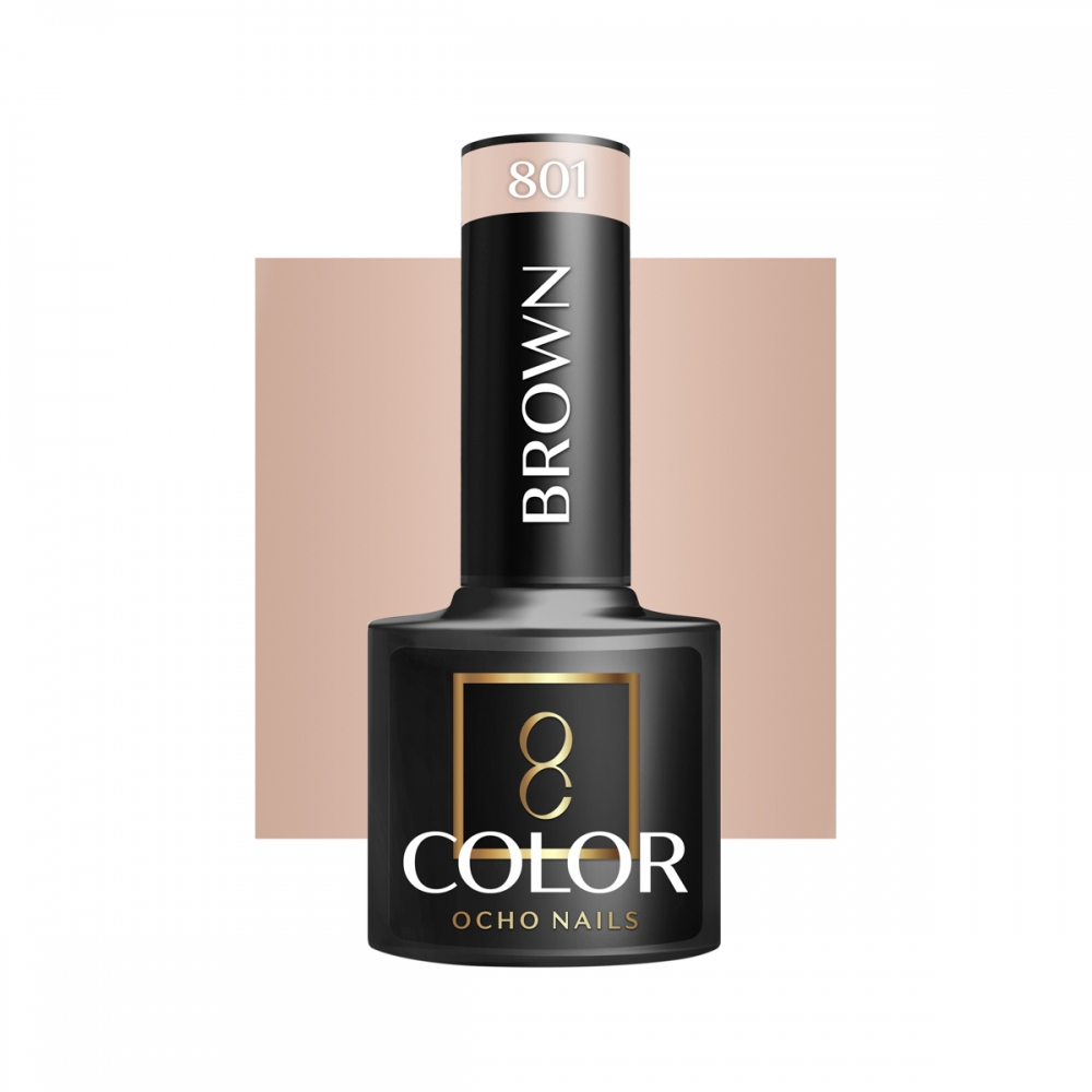 OCHO NAILS Hybrid nail polish brown 801 -5 g (147440)