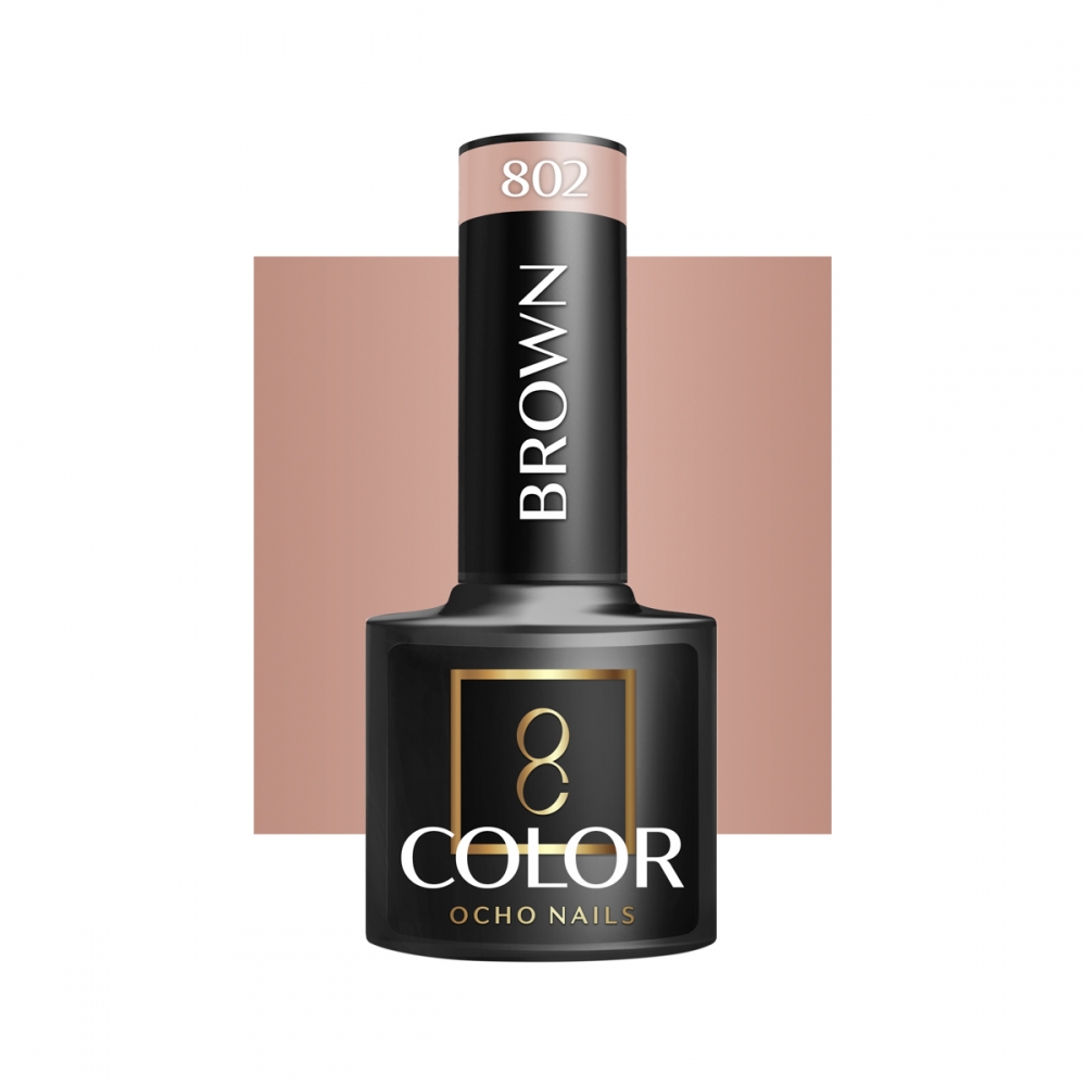 OCHO NAILS Hybrid nail polish brown 802 -5 g (147441)