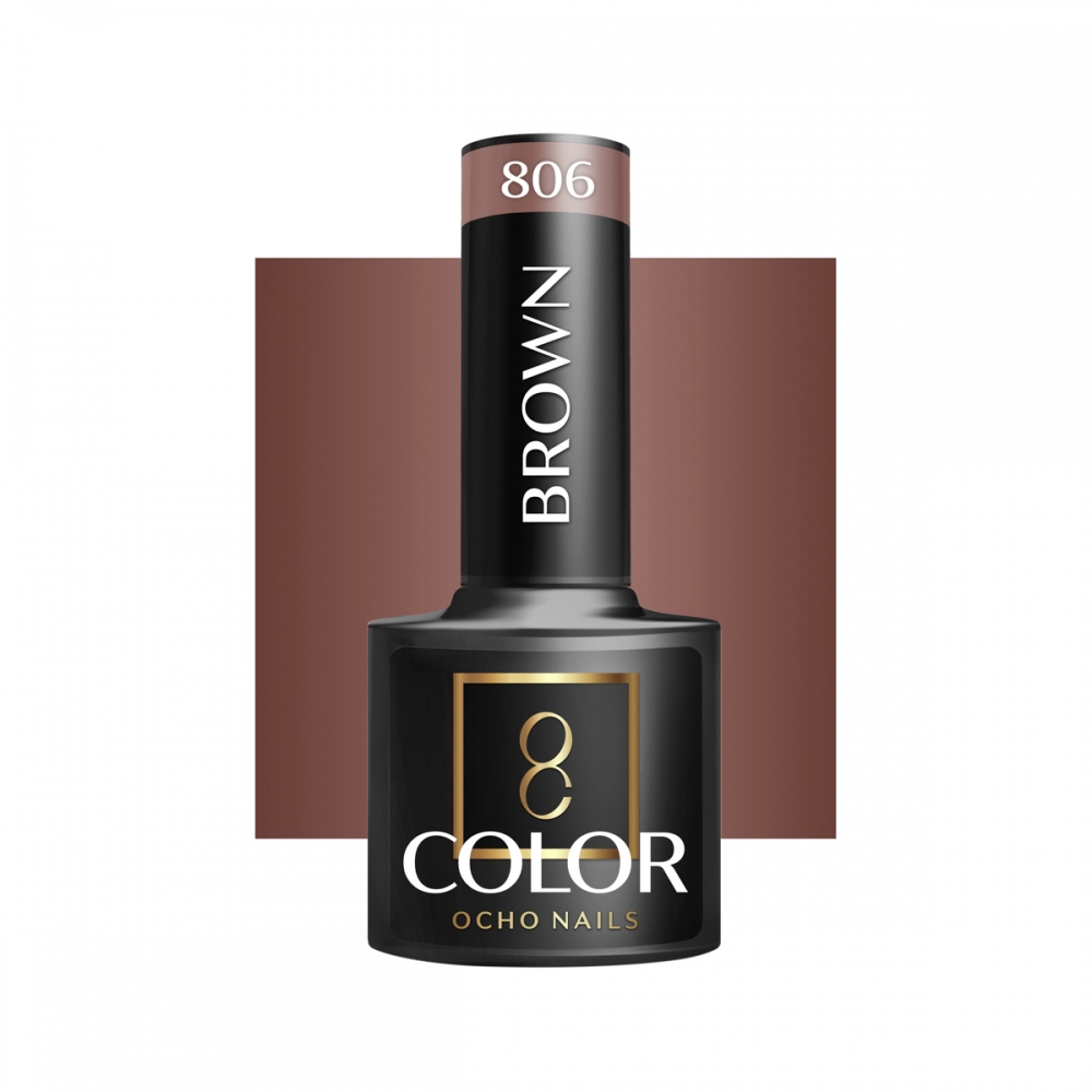 OCHO NAILS Hybrid nail polish brown 806 -5 g (147445)