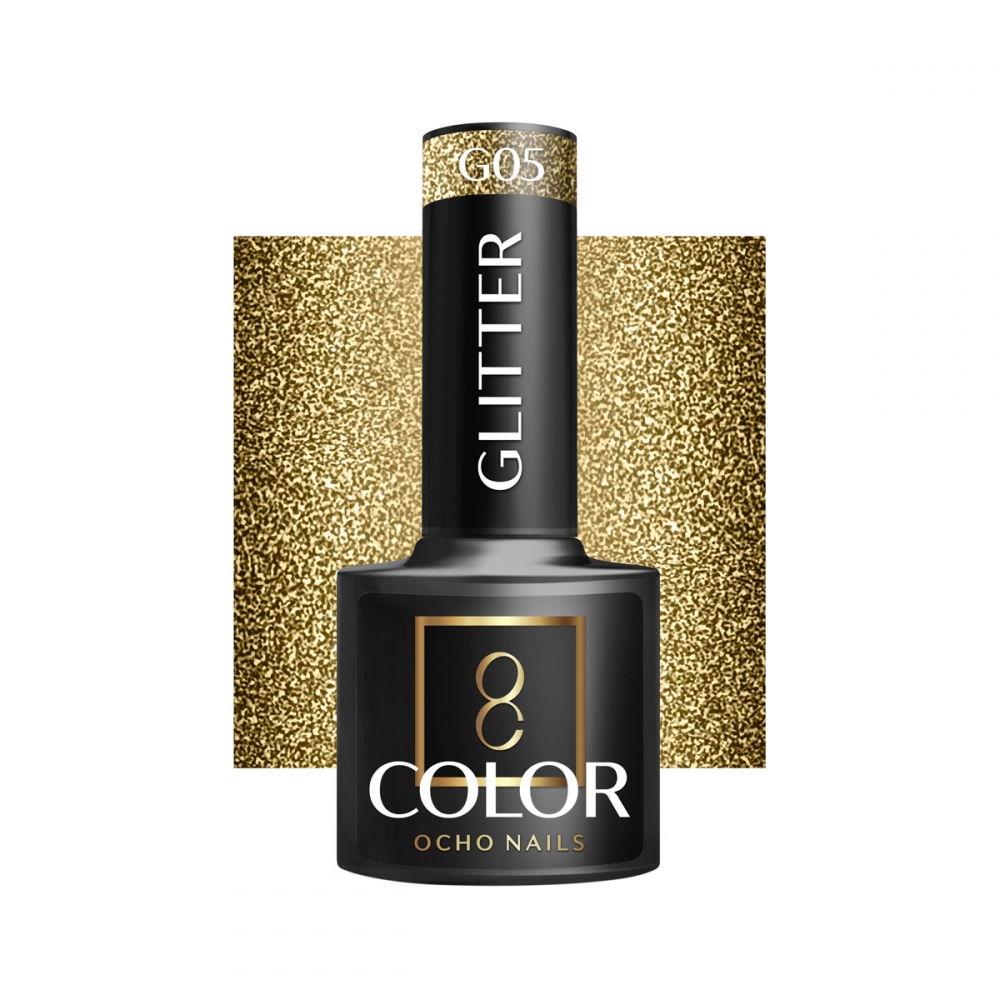OCHO NAILS Hybrid nail polish glitter G05 -5 g (147464)