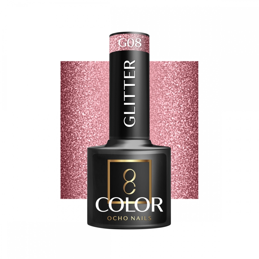 OCHO NAILS Hybrid nail polish glitter G08 -5 g (147467)