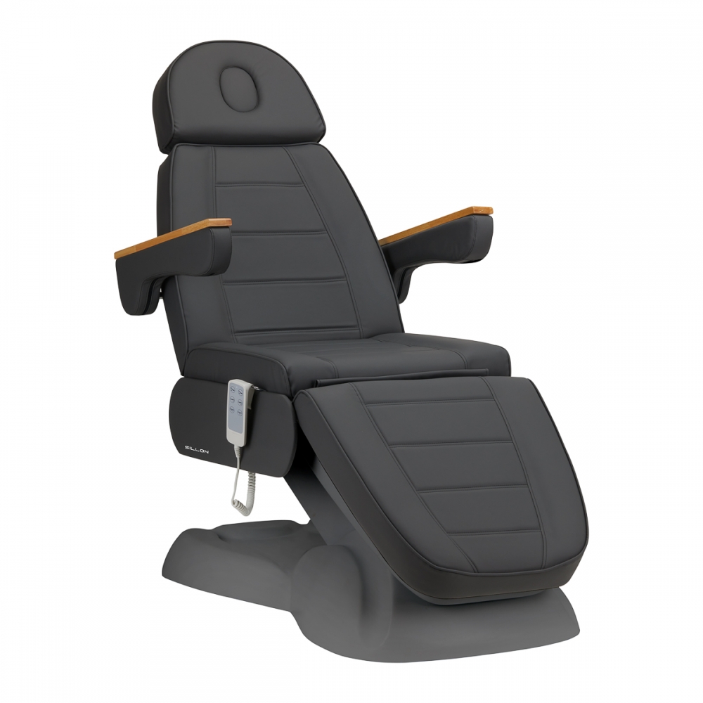Electric cosmetic chair SILLON Lux 273b 3 actuators gray with gray base (148187)