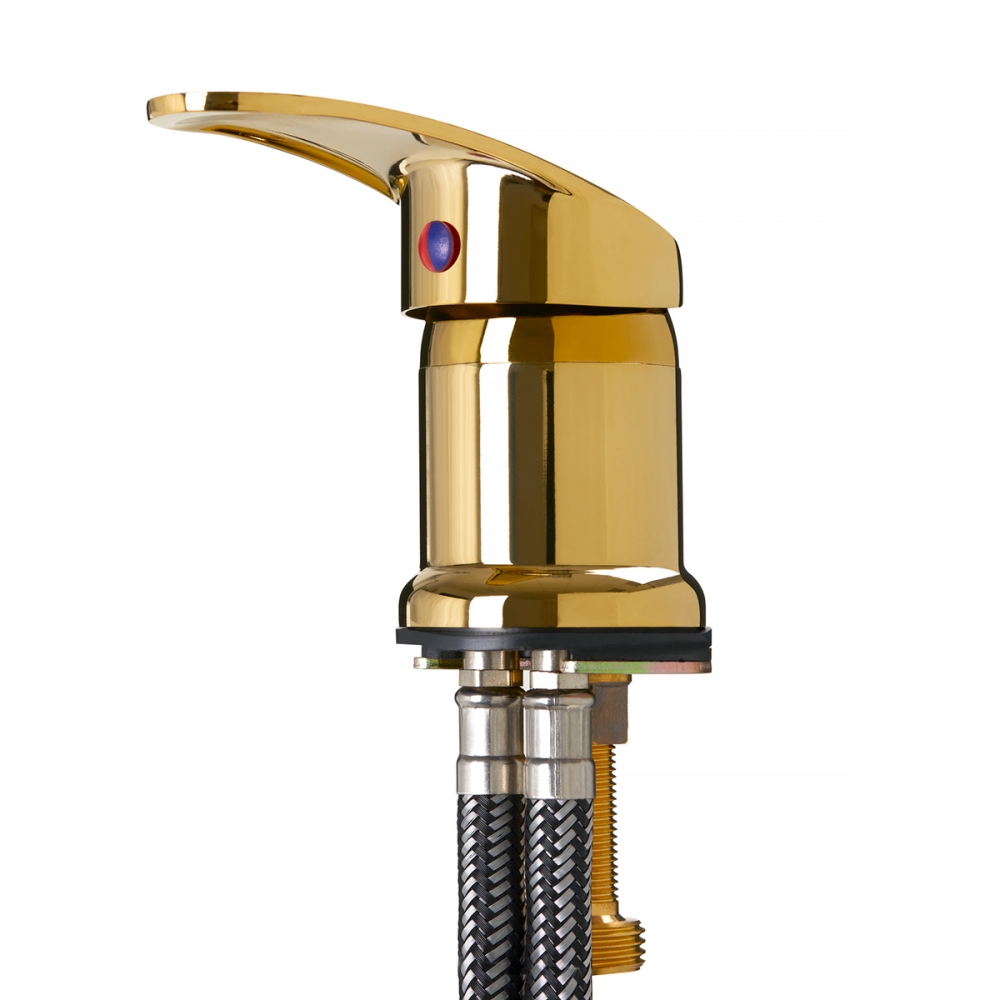 Faucet for a hairdressing wash unit, gold (148069)