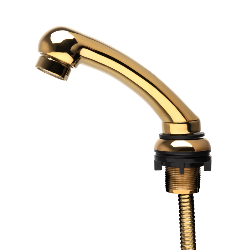 Hairdressing wash unit handset gold small (148071)
