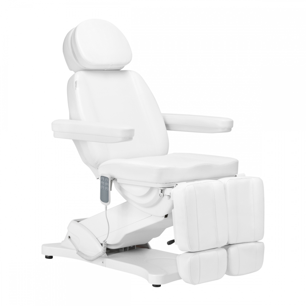 Electric cosmetic chair SILLON CLASSIC 3 motors with pedi cradle white (148292)