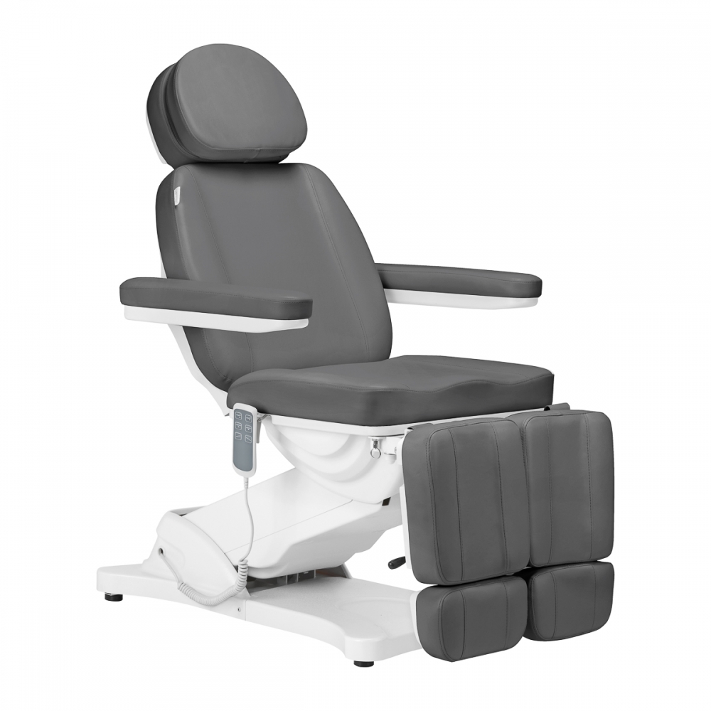 Electric cosmetic chair SILLON CLASSIC 3 motors with pedi cradle gray (148293)
