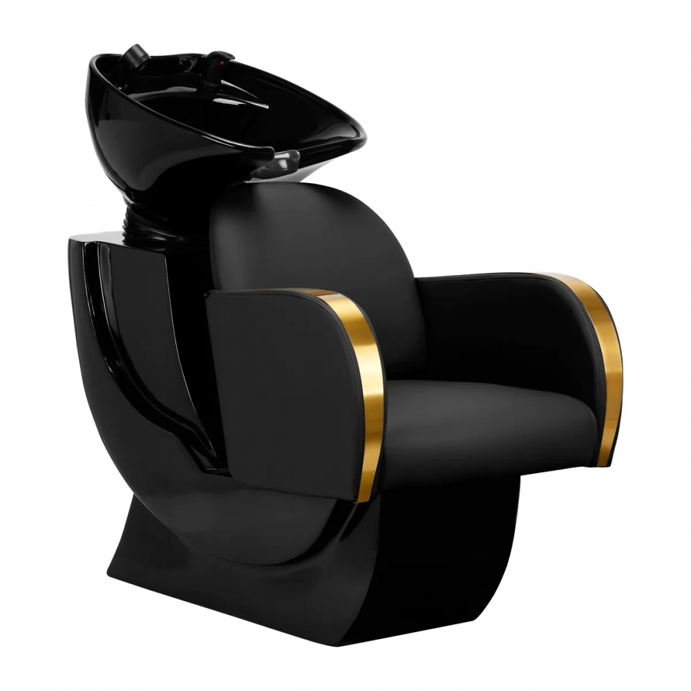 Gabbiano hairdressing wash unit Malaga gold and black (148079)