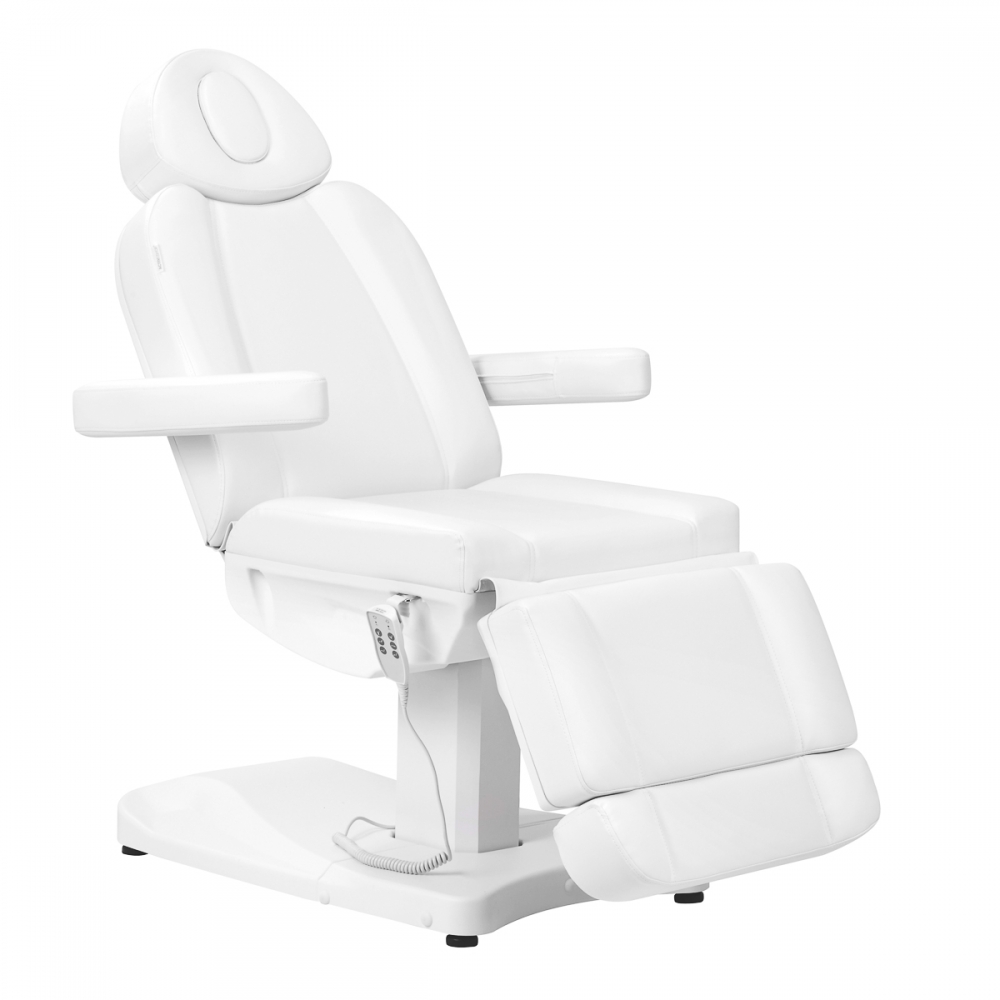 Electric cosmetic chair Azzurro 803D 3-motors white (148393)