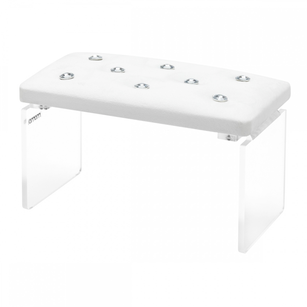 Momo Diamond manicure support stand Velour Ecru (148163)