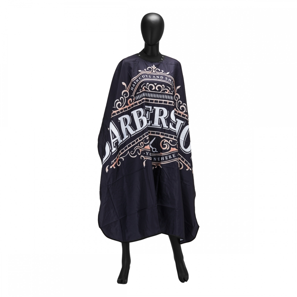 Barber hairdressing cape with elastic band J-456 (149389)