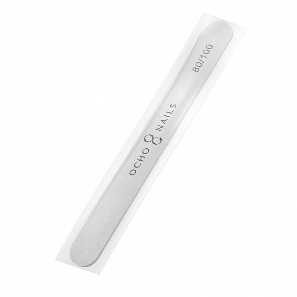 Ocho Nails straight file 80/100 1 pcs. safe pack (150161)