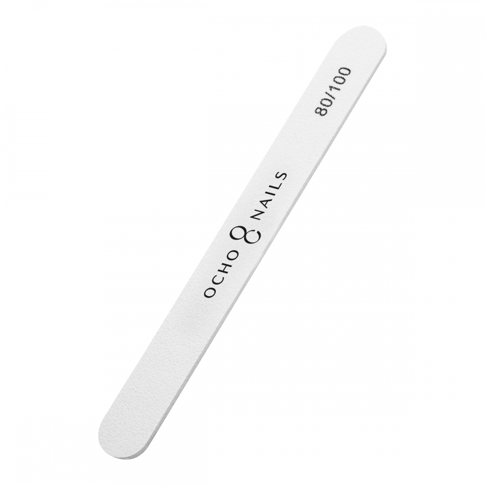Ocho Nails straight file 80/100 10 pcs. (150162)