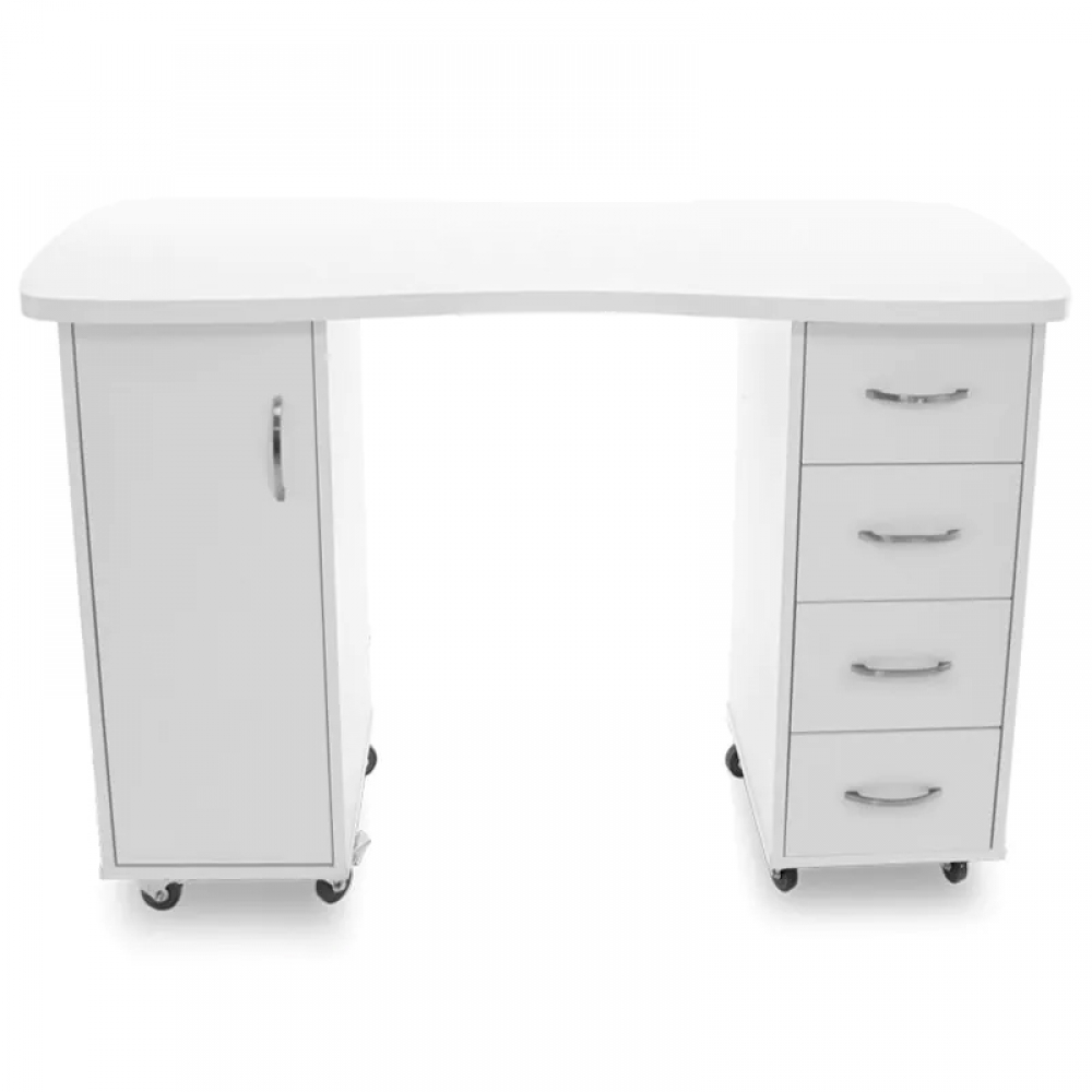 Desk 2027 white two cabinets  (149511)