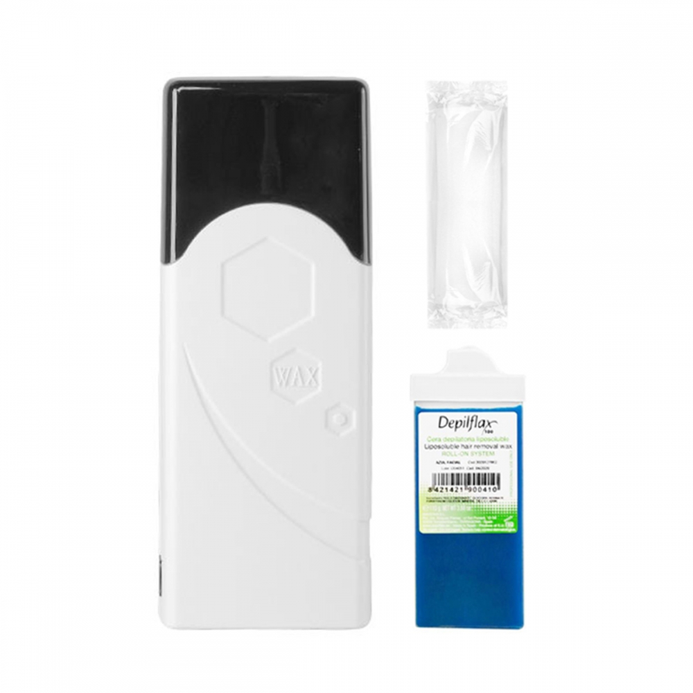 Depilation kit iWax single roll F-0 40W white + roll + strips (148376)