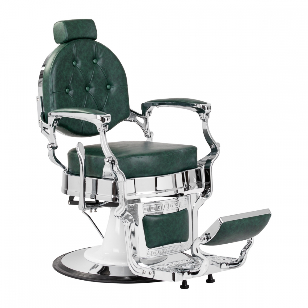 Barber chair Gabbiano President green Chrom (153446)