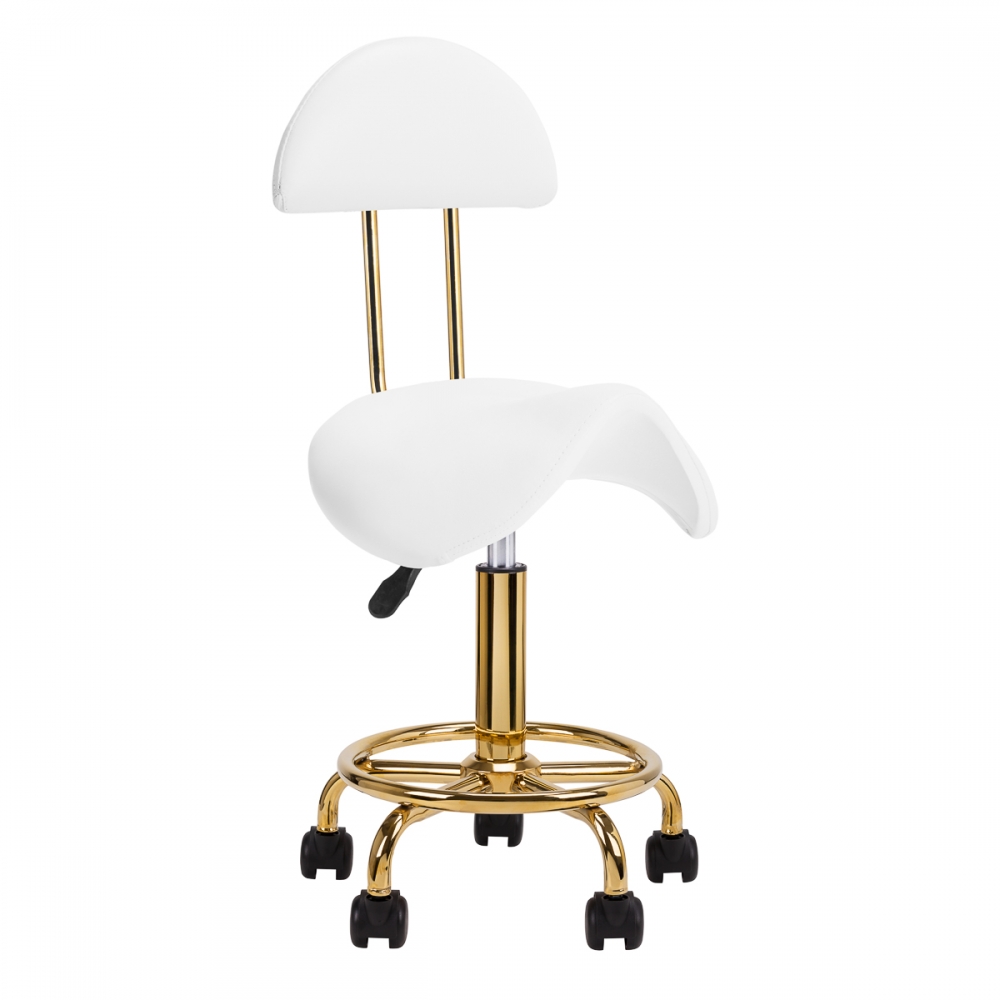 Cosmetic stool 6001-G gold white second category (154521)