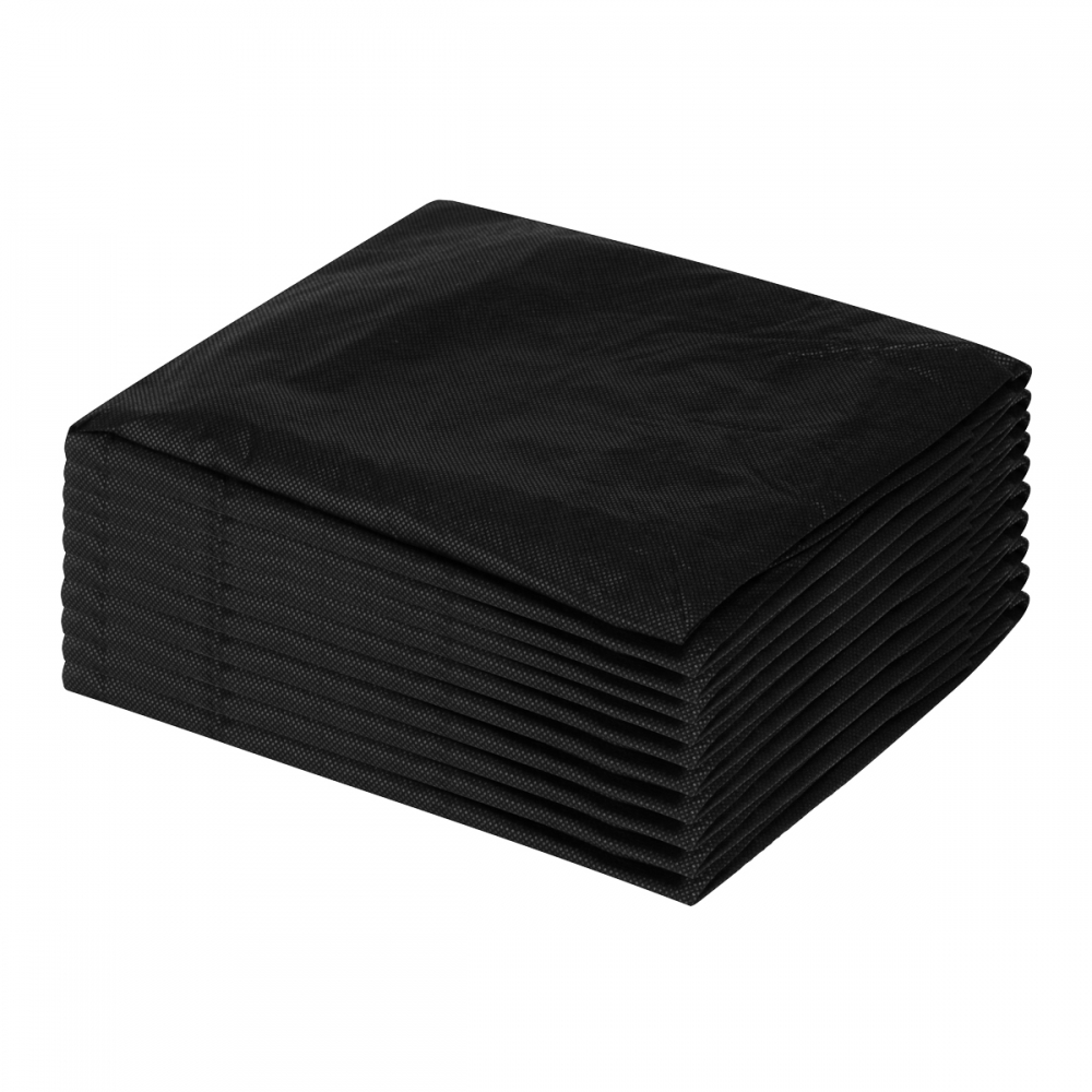 Disposable chair cover with elastic band, 10 pcs. Black (154347)