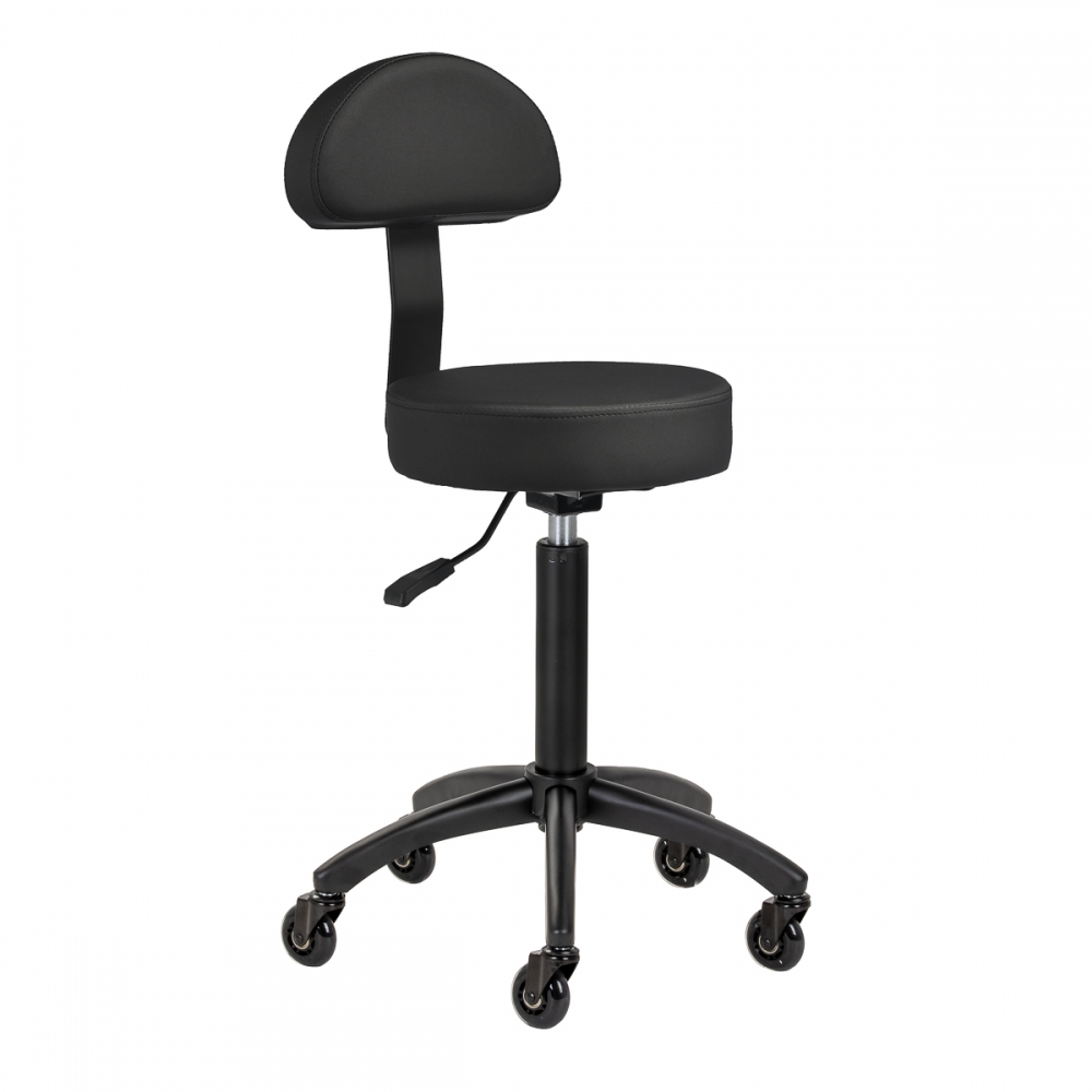 Gabbiano hairdressing stool D026 black (154212)