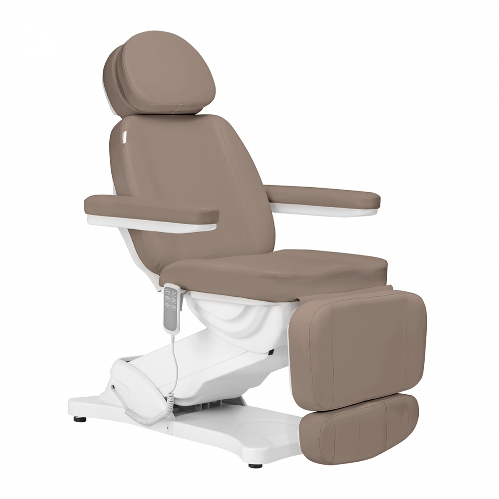 Electric cosmetic chair SILLON CLASSIC 3 motors modern brown (154456)