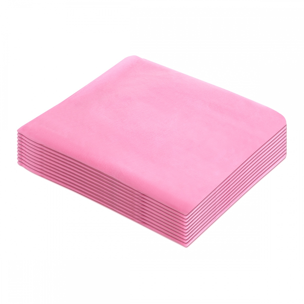Disposable chair cover with elastic band, 10 pcs. pink (154346)