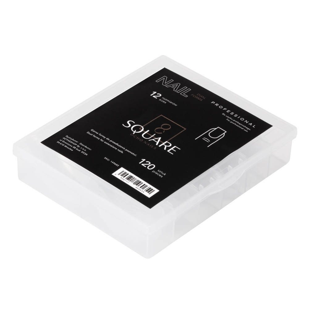 OCHO NAILS dual forms square 120 pcs. (149682)