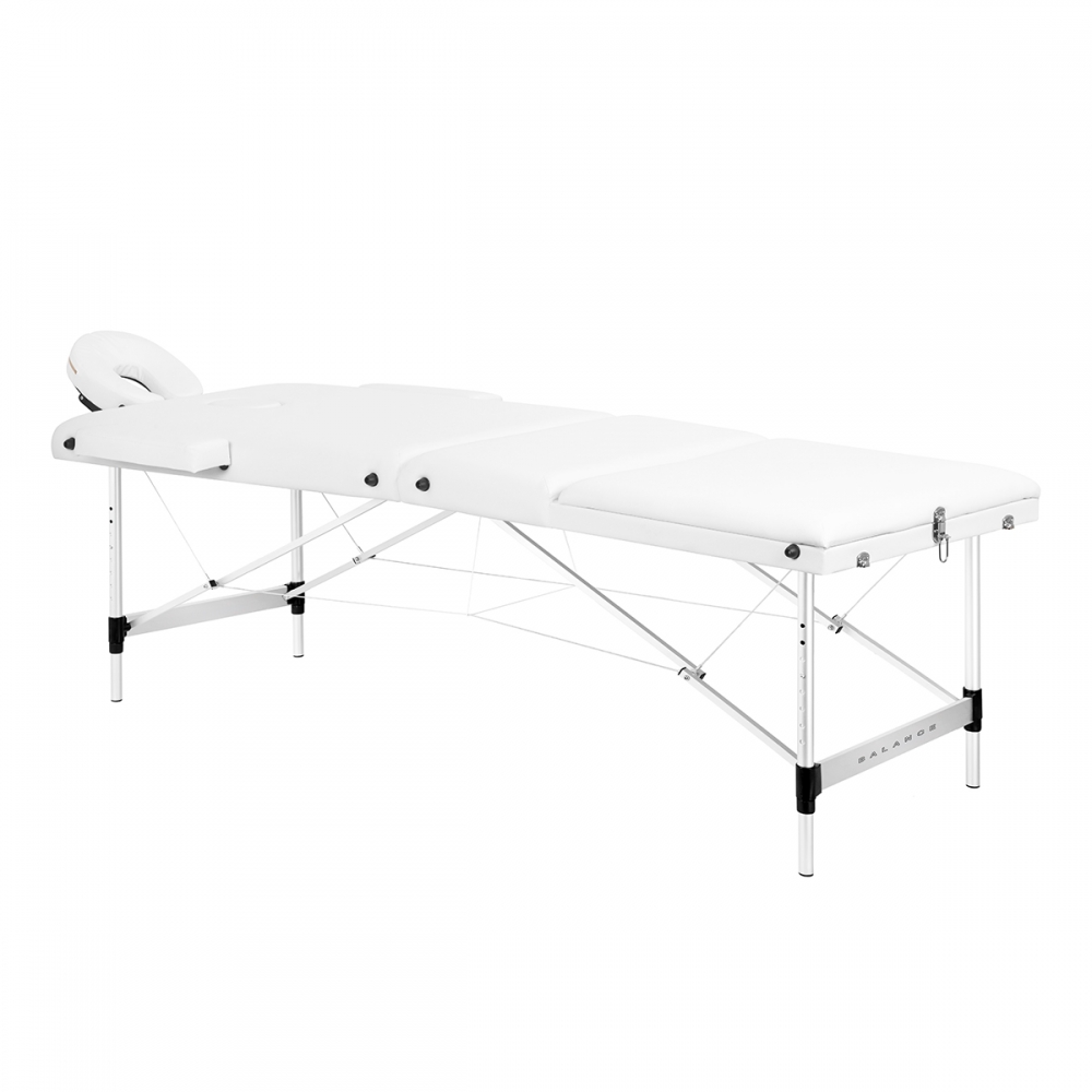 BALANCE aluminium folding massage table 3 segment white (155274)