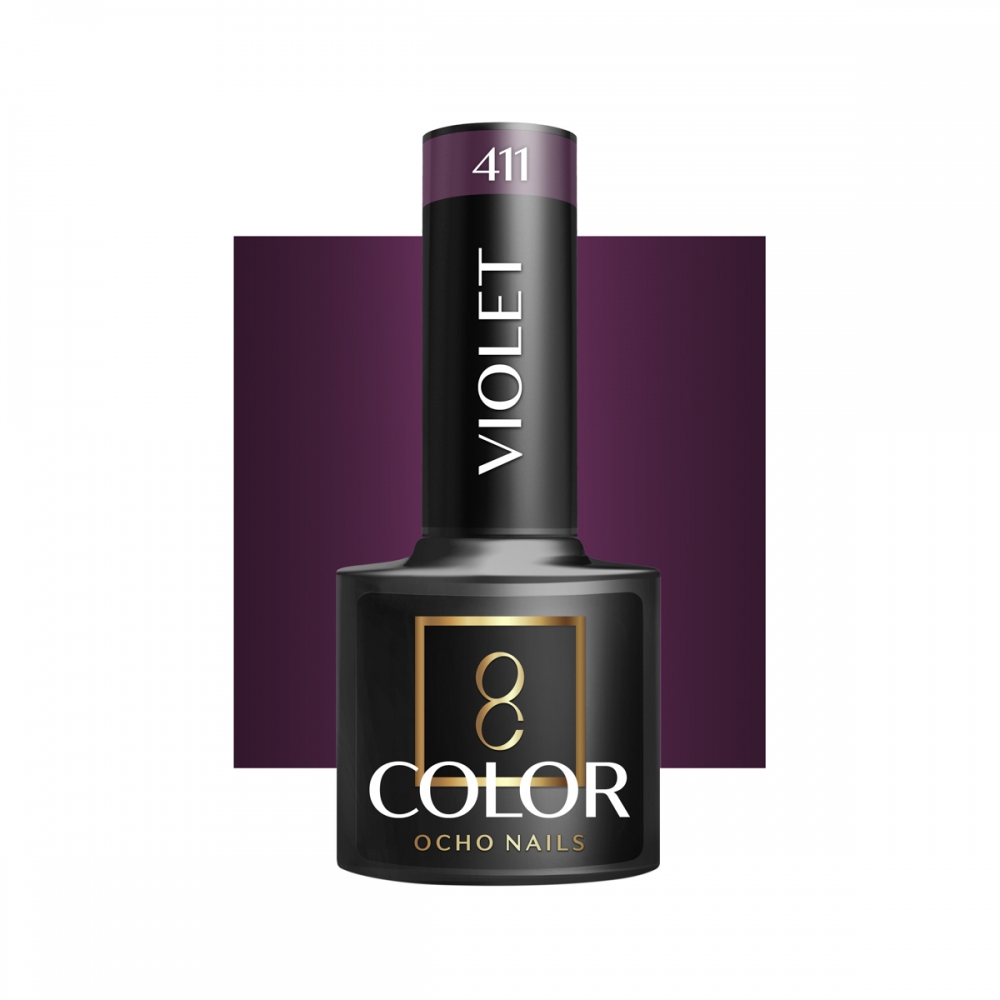 OCHO NAILS Hybrid nail polish violet 411 -5 g (147409)