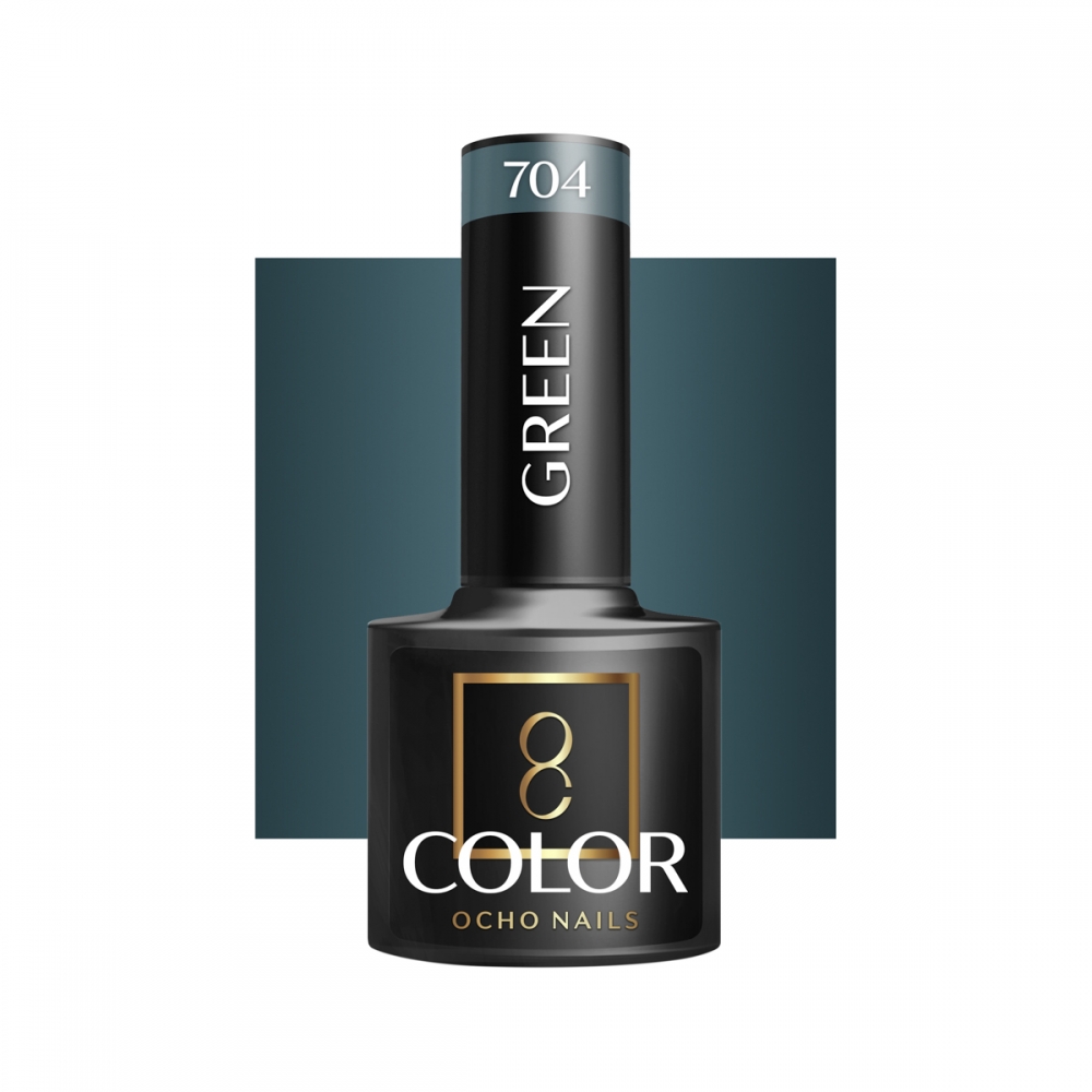 OCHO NAILS Hybrid nail polish green 704 -5 g (147432)