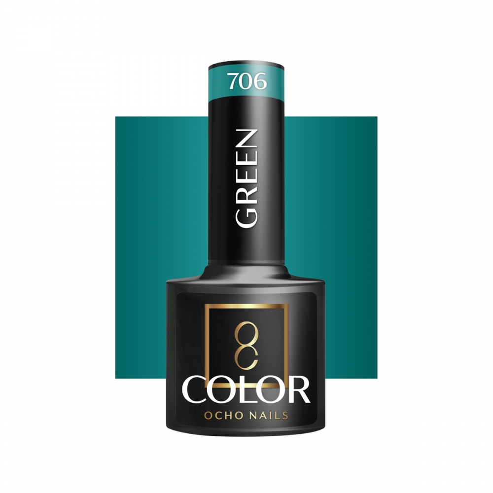 OCHO NAILS Hybrid nail polish green 706 -5 g (147434)